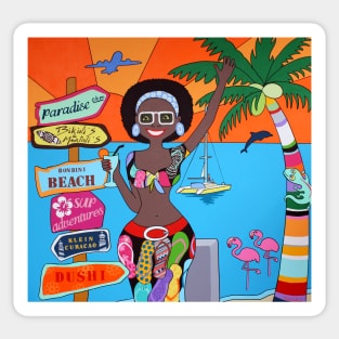 Summer Dushi, caribbean Sticker